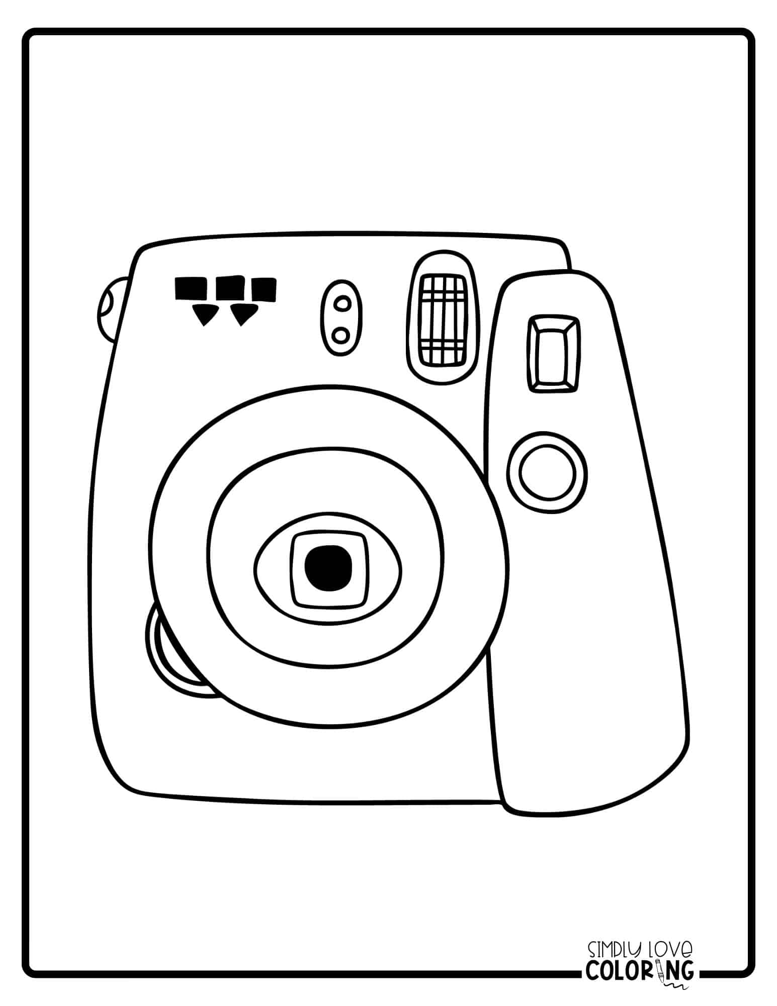 Camera Coloring Pages Free PDF Printables Simply Love Coloring