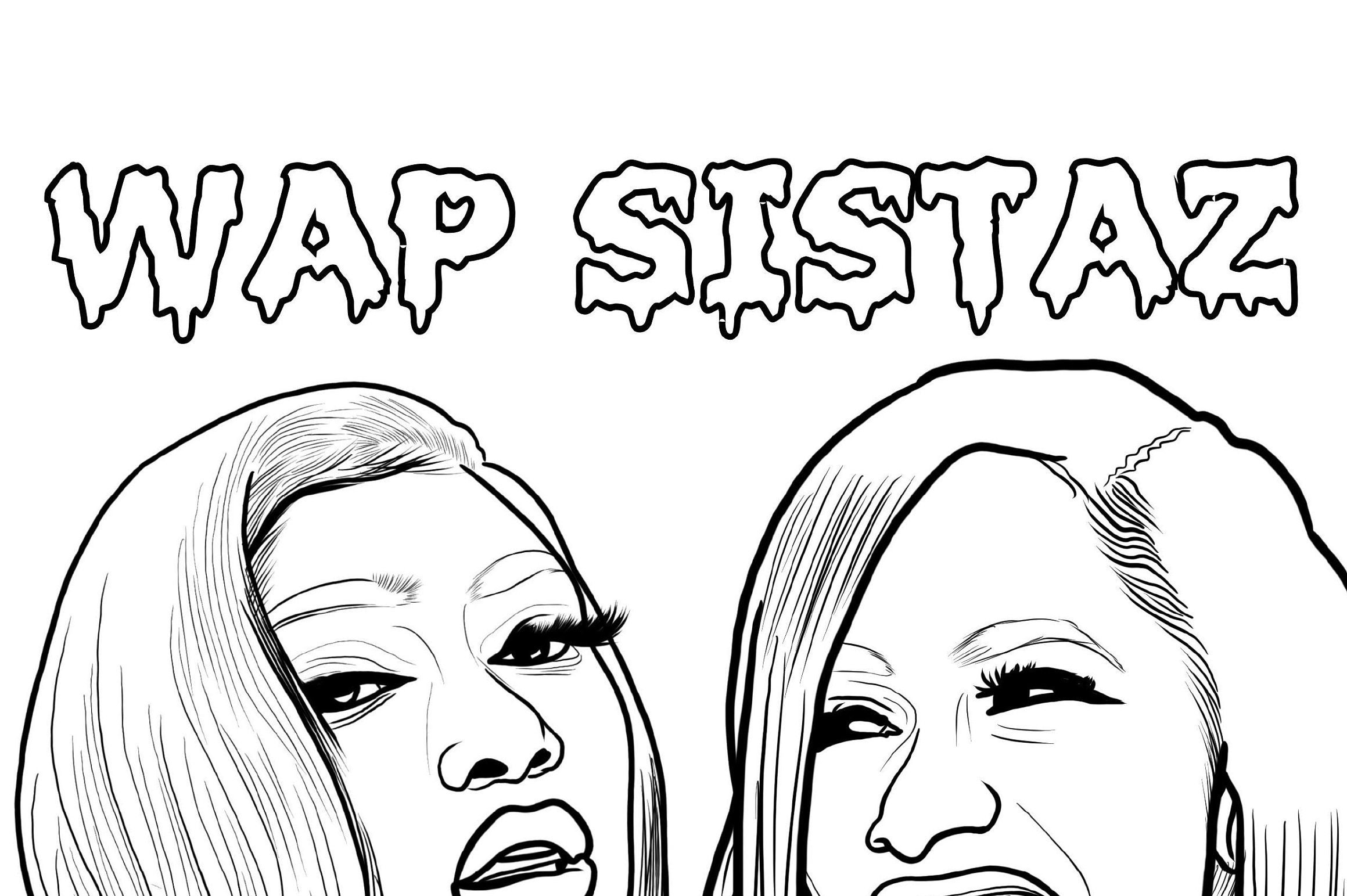Cardi B Coloring Pages Wonder Day Printable Cards