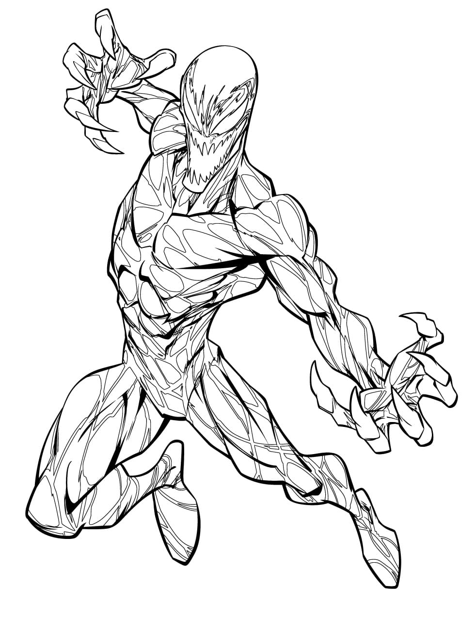 Carnage Attacks Coloring Page Free Printable Coloring Pages For Kids