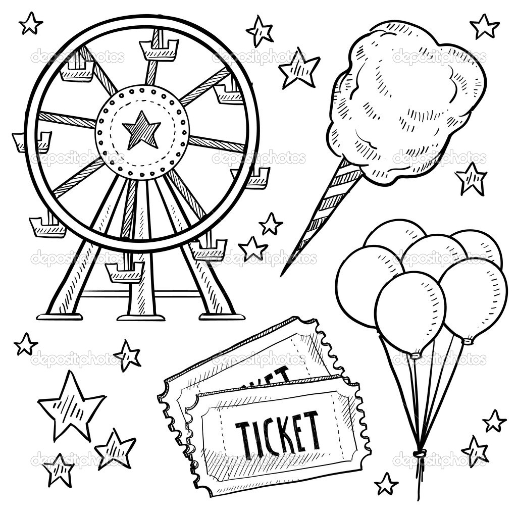 Carnival Rides Coloring Pages Download And Print For Free