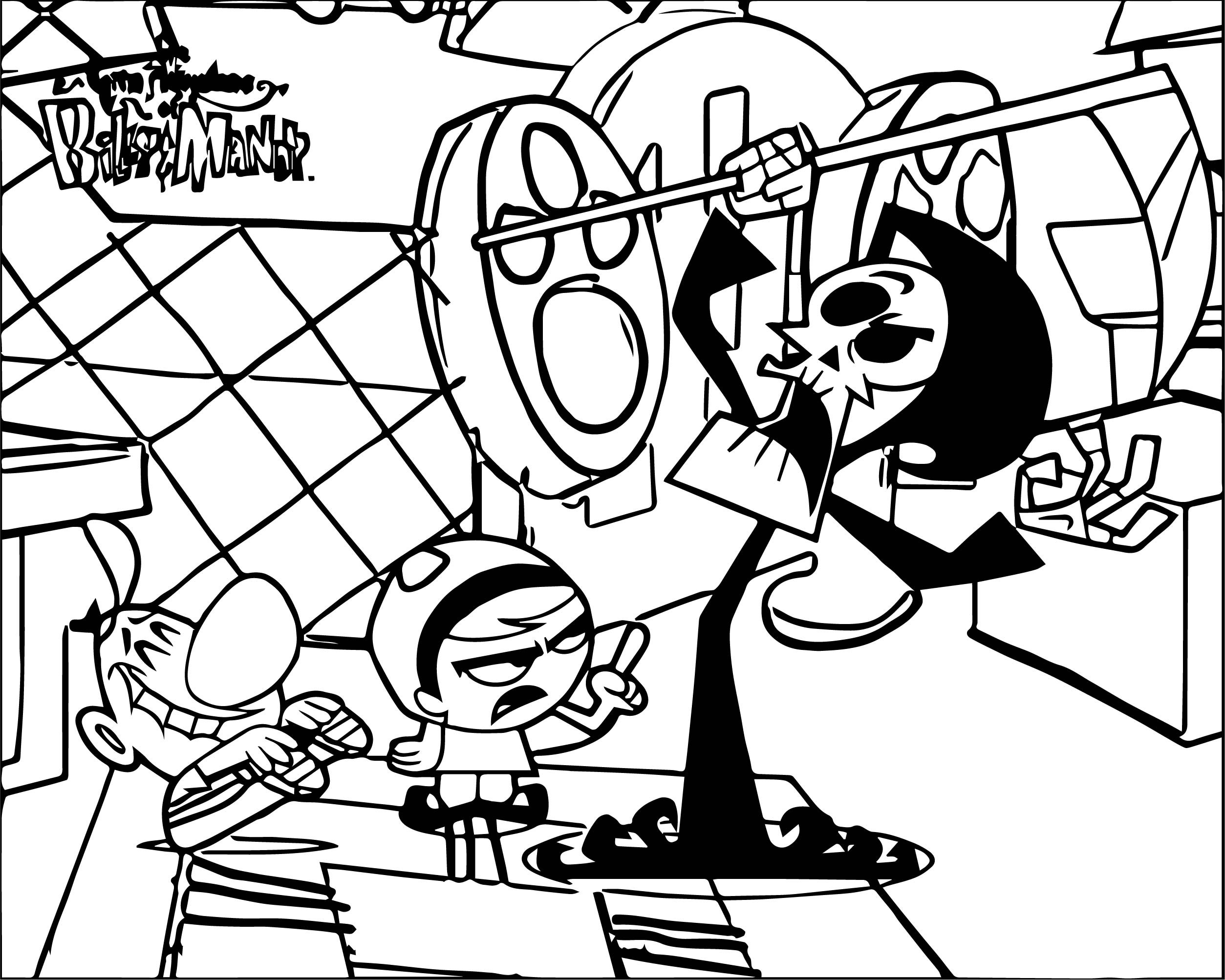 Cartoon Network Coloring Pages To Print Boringpop