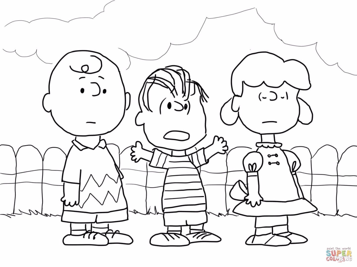 Charlie Brown Coloring Pages