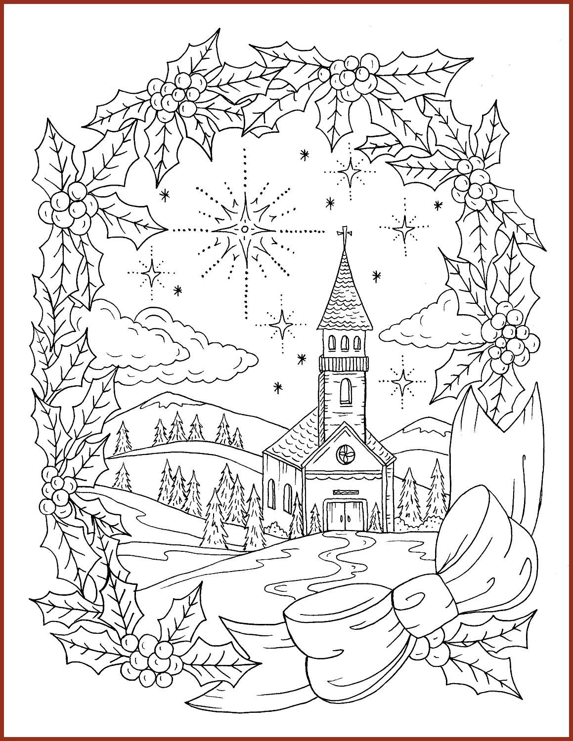 Christian Christmas Coloring Pages Coloring Pages