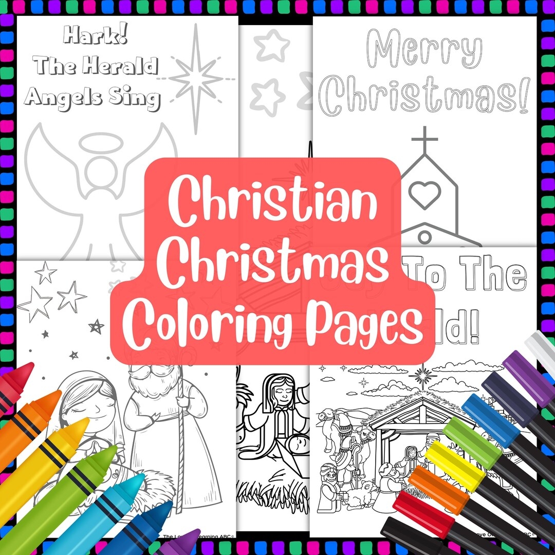 Christian Christmas Coloring Pages Religious Non Not Secular Colouring Printable PDF Jesus Angel