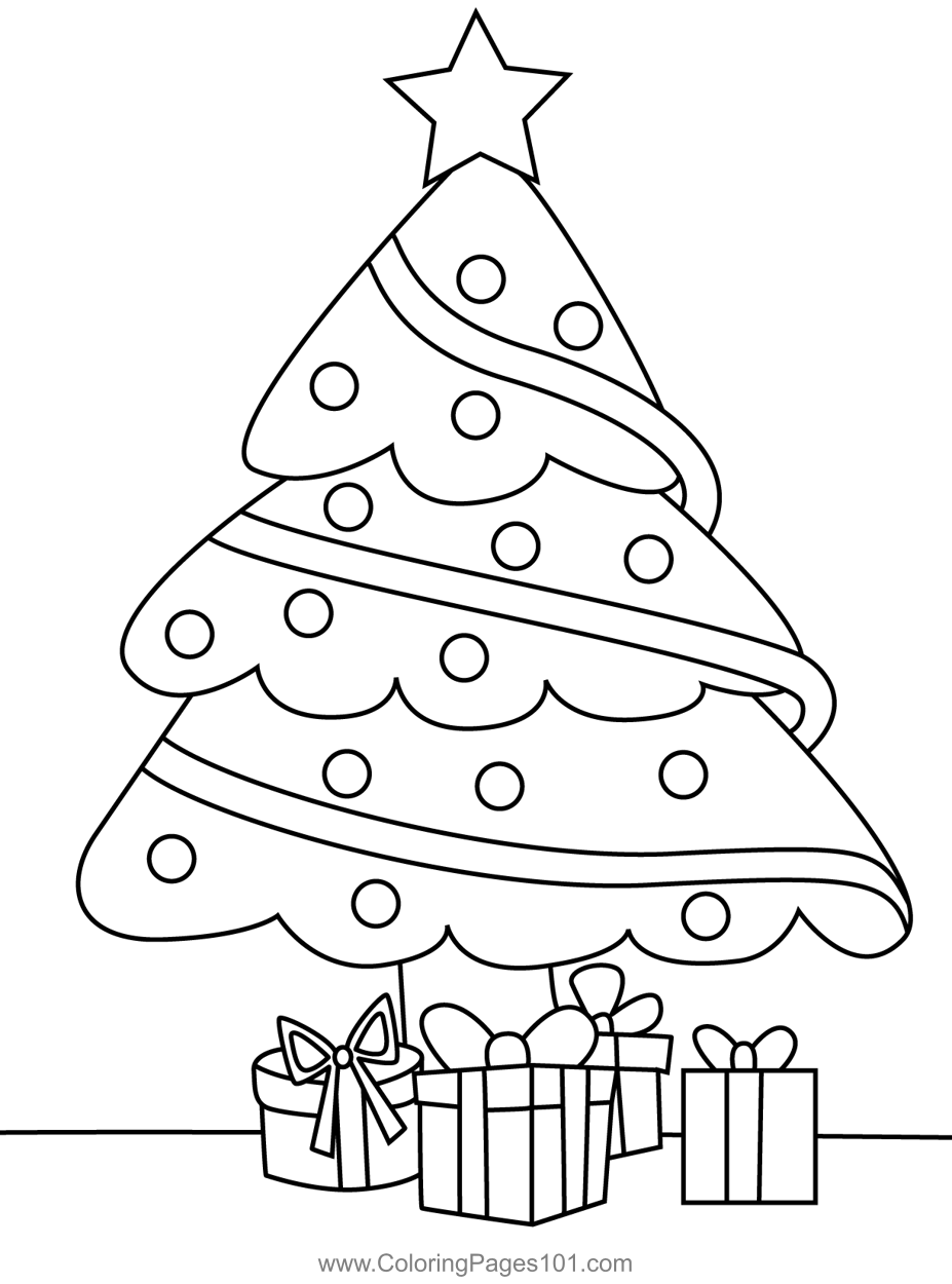 Christmas Tree Coloring Page For Kids Free Christmas Tree Printable Coloring Pages Online For