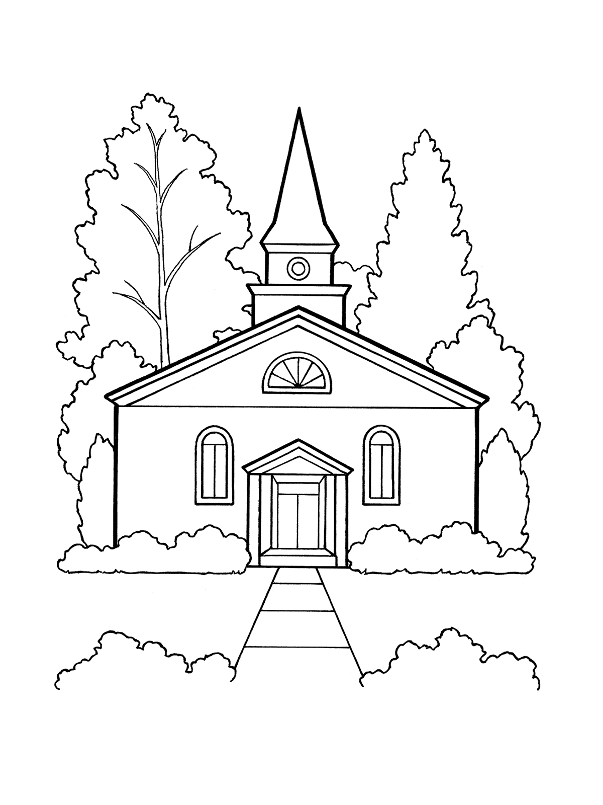 Church Building Drawing At GetDrawings Free Download