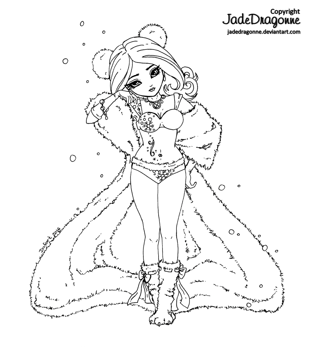 Free Coloring Pages Jade Dragonne