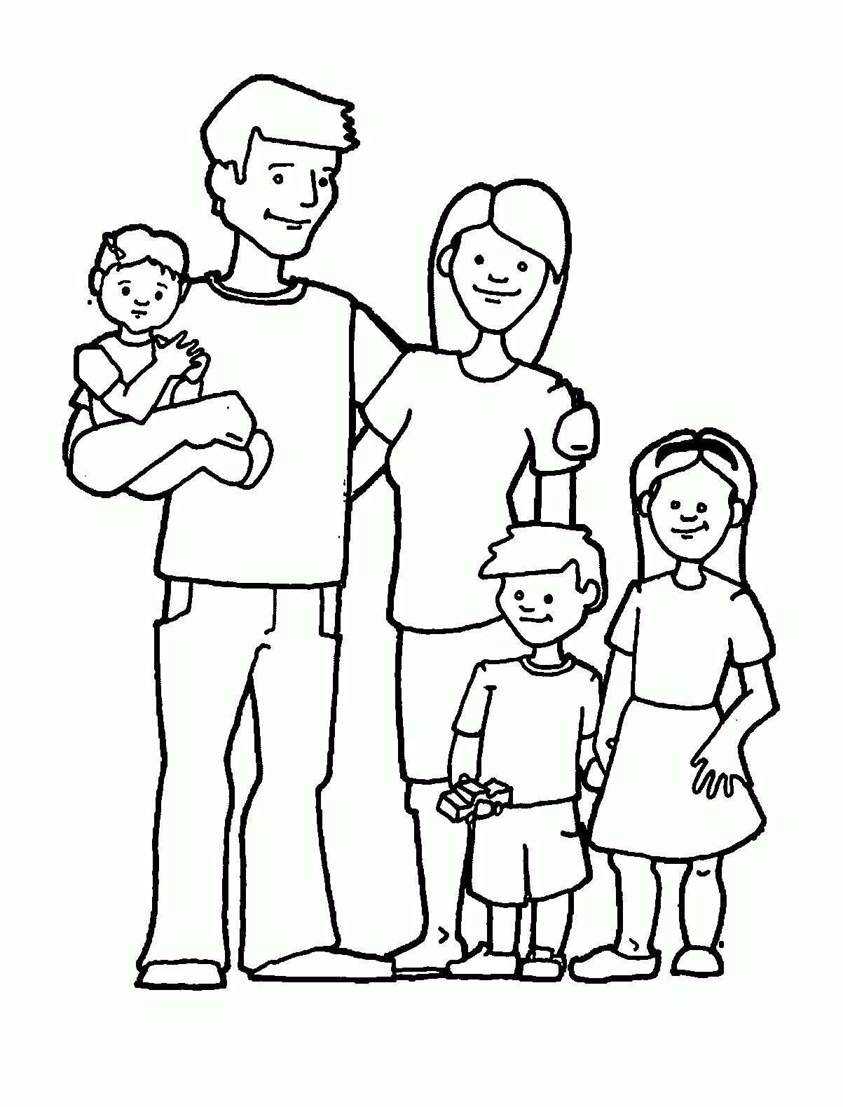 Family Coloring Page
