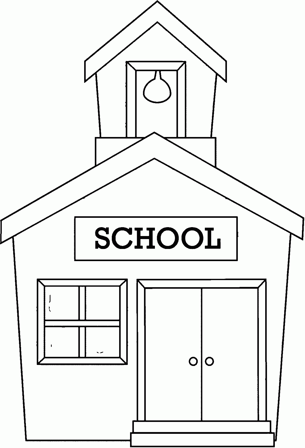 Printable Coloring Page Building
