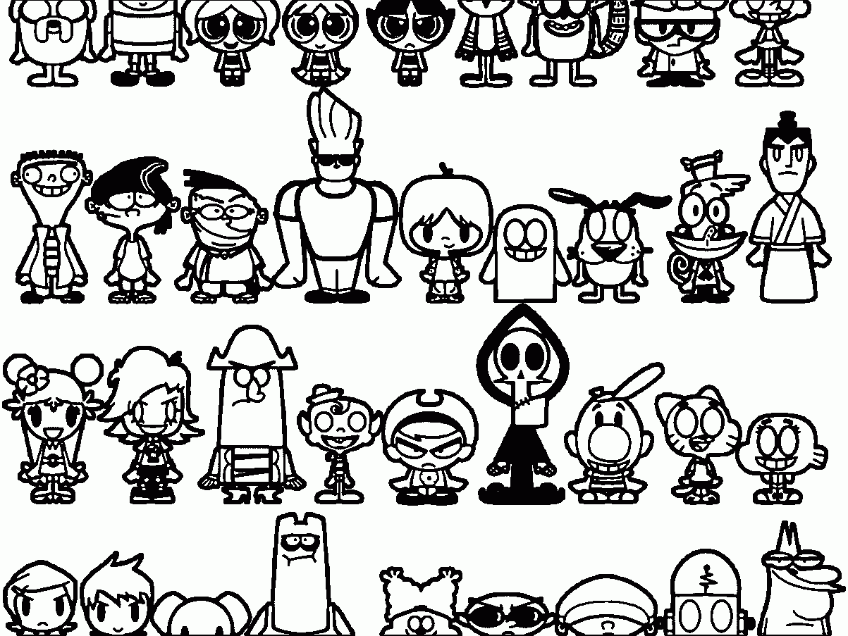 Coloring Pages Cartoon Network Coloring Home