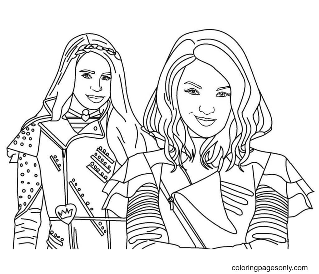 Coloring Pages Descendants 2