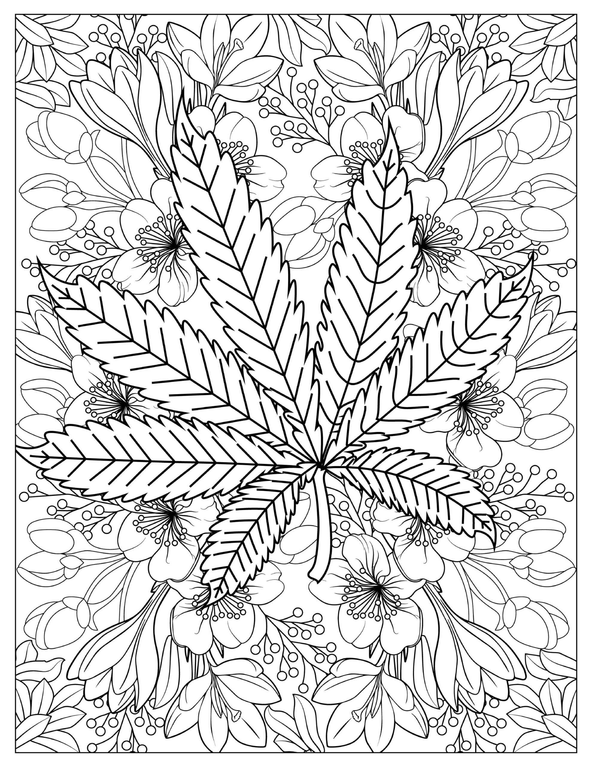 Marijuana Coloring Pages Printable