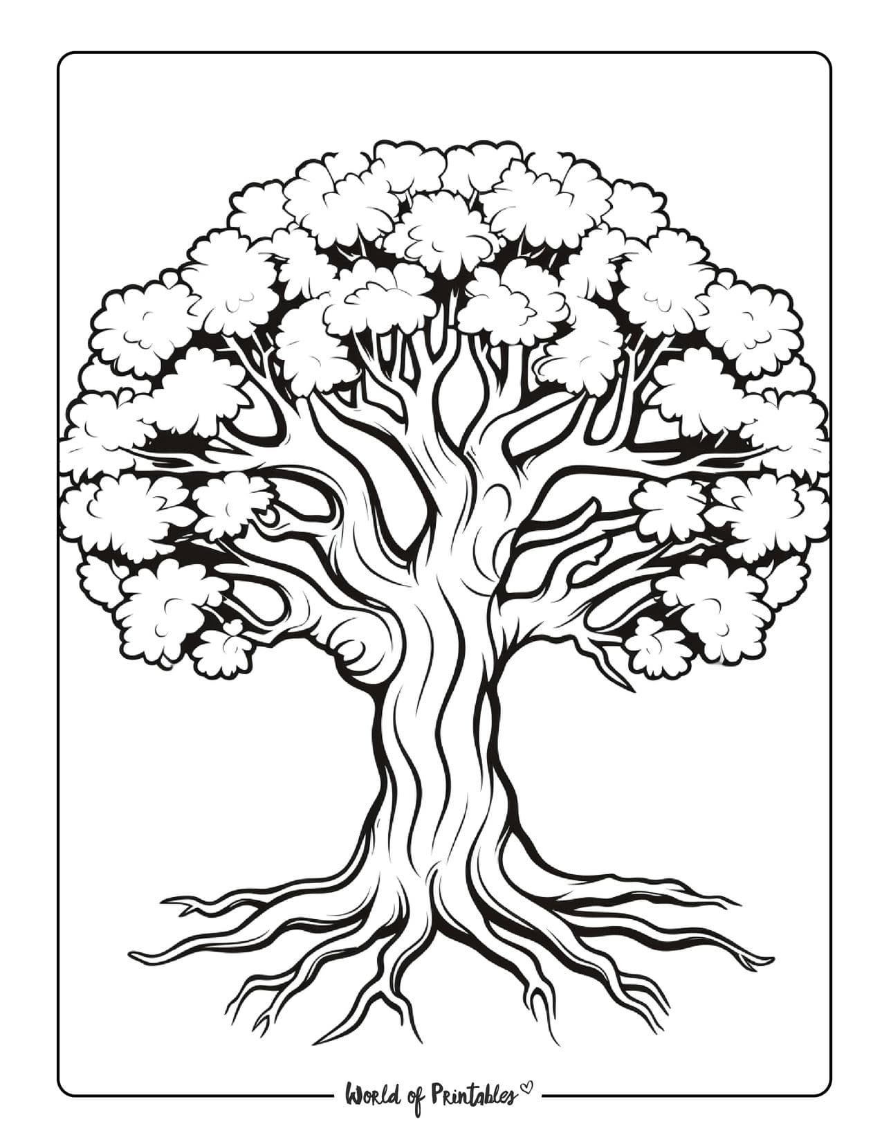 Coloring Pages Of Tree