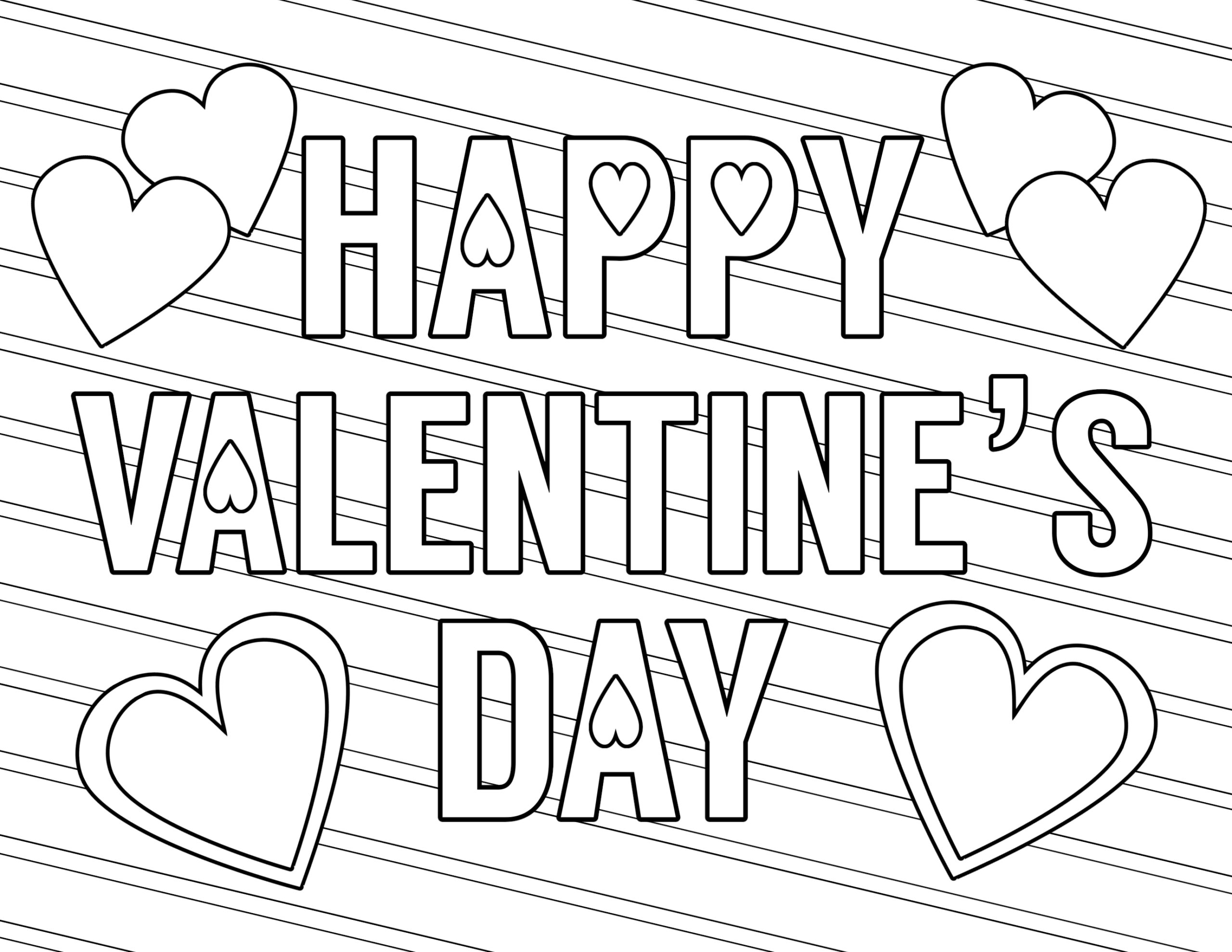 Coloring Sheets Valentines Day