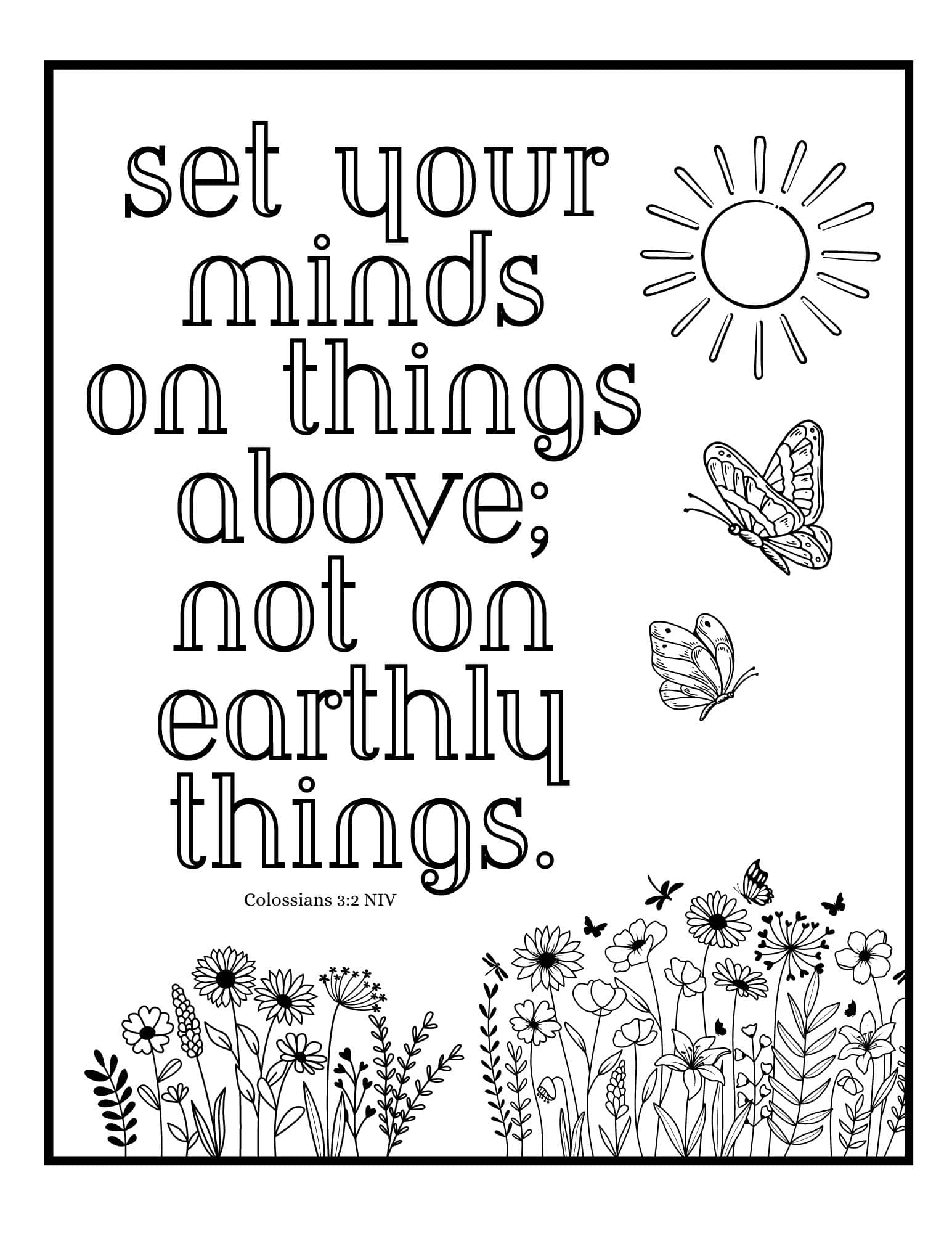 Colossians 3 23 Coloring Sheet Coloring Pages