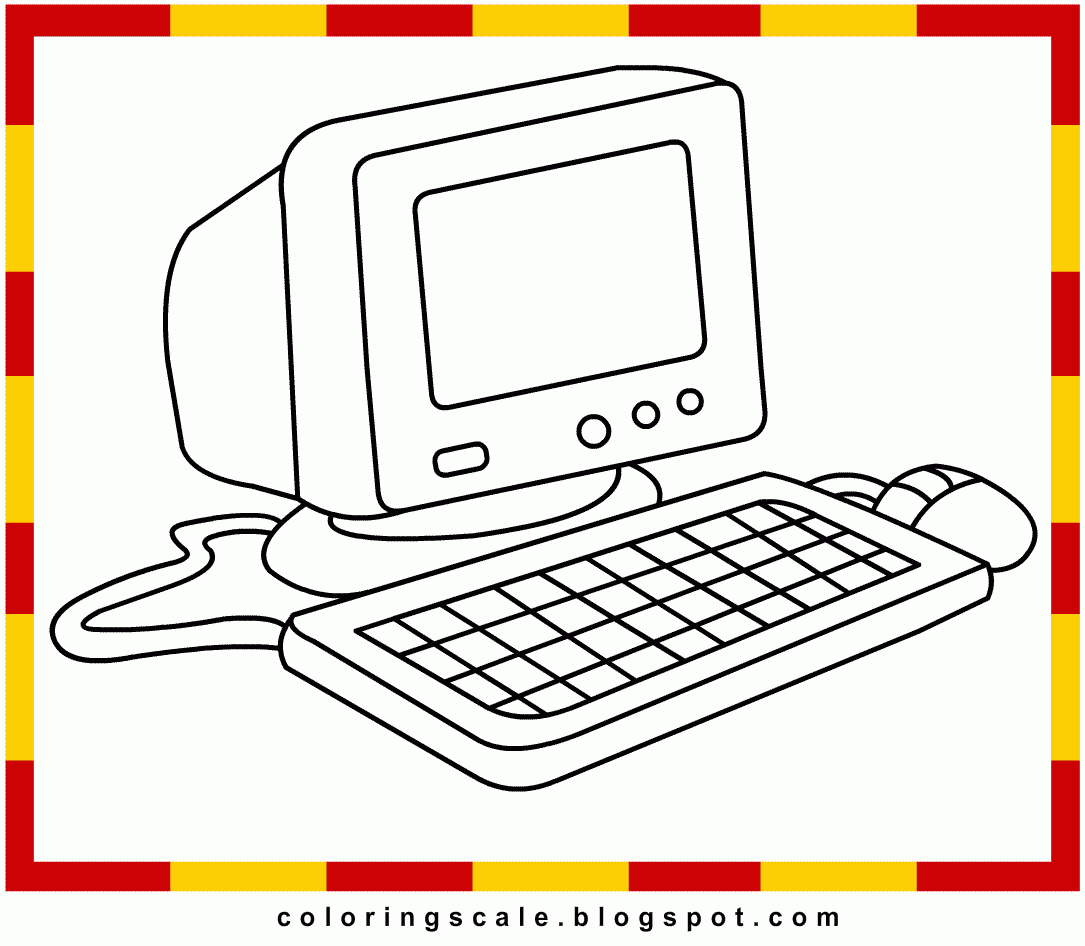 Computer Coloring Pages Kidsuki