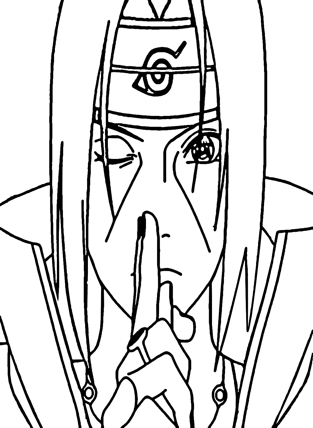 Cool Uchiha Itachi Coloring Page Free Printable Coloring Pages
