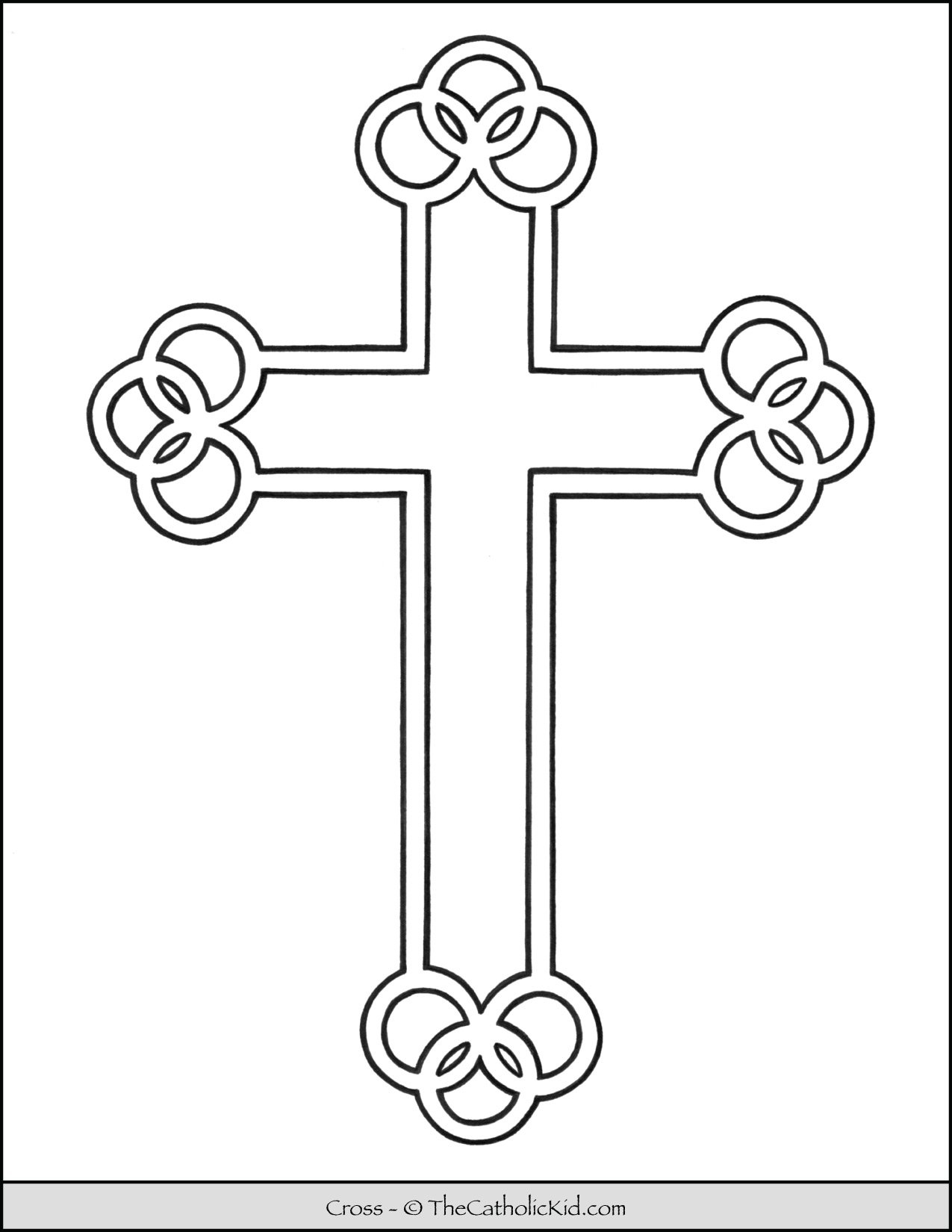 Cross Coloring Pages