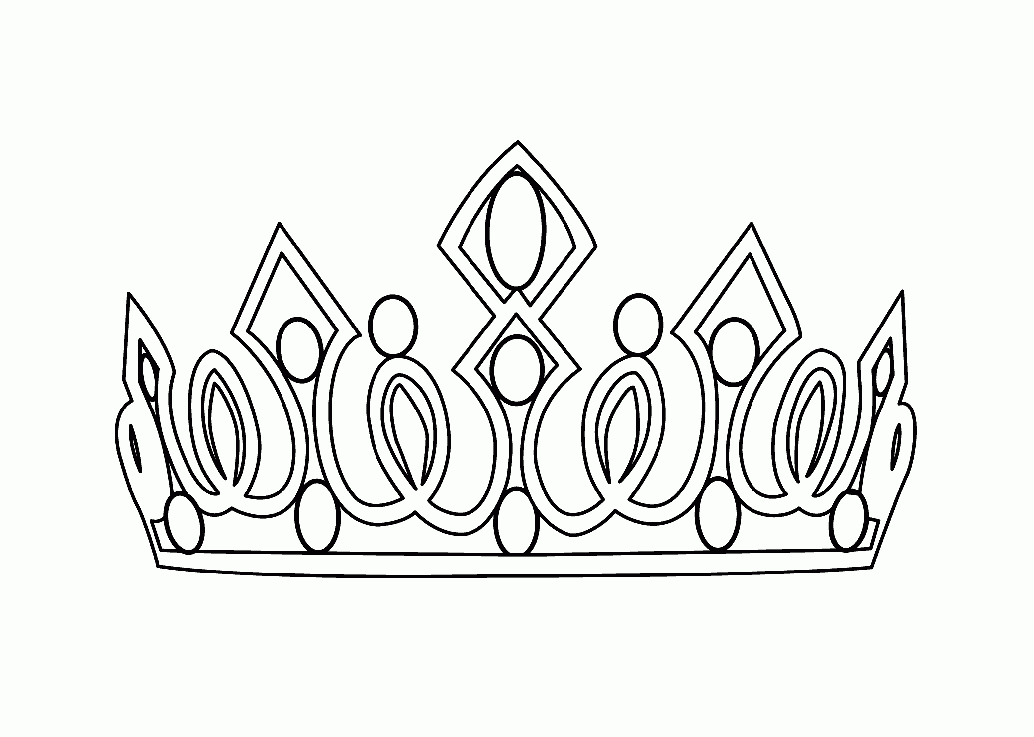 Crown Coloring Pages To Download And Print For Free