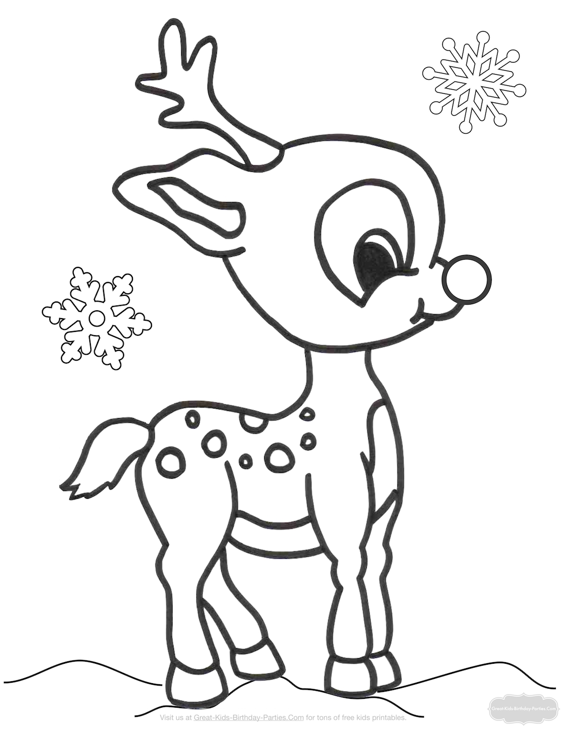 Cute Christmas Coloring Pages At GetDrawings Free Download