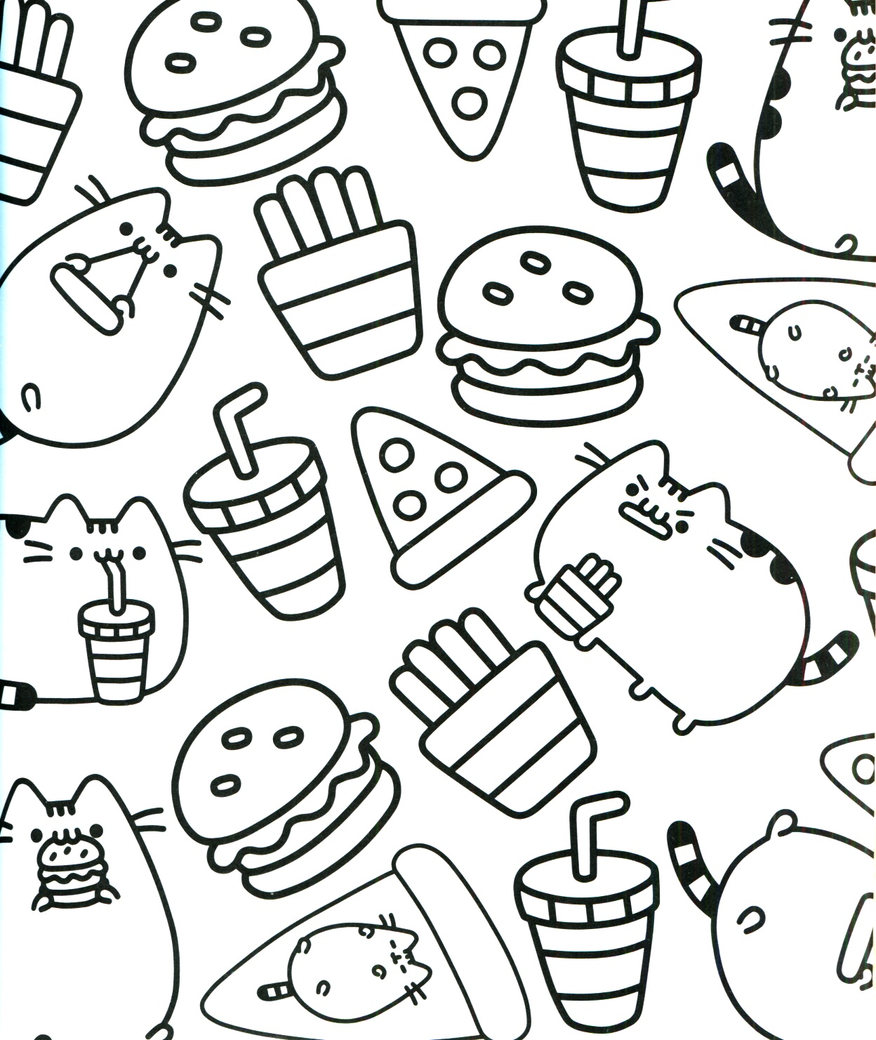 Cute Pusheen Coloring Pages Printable