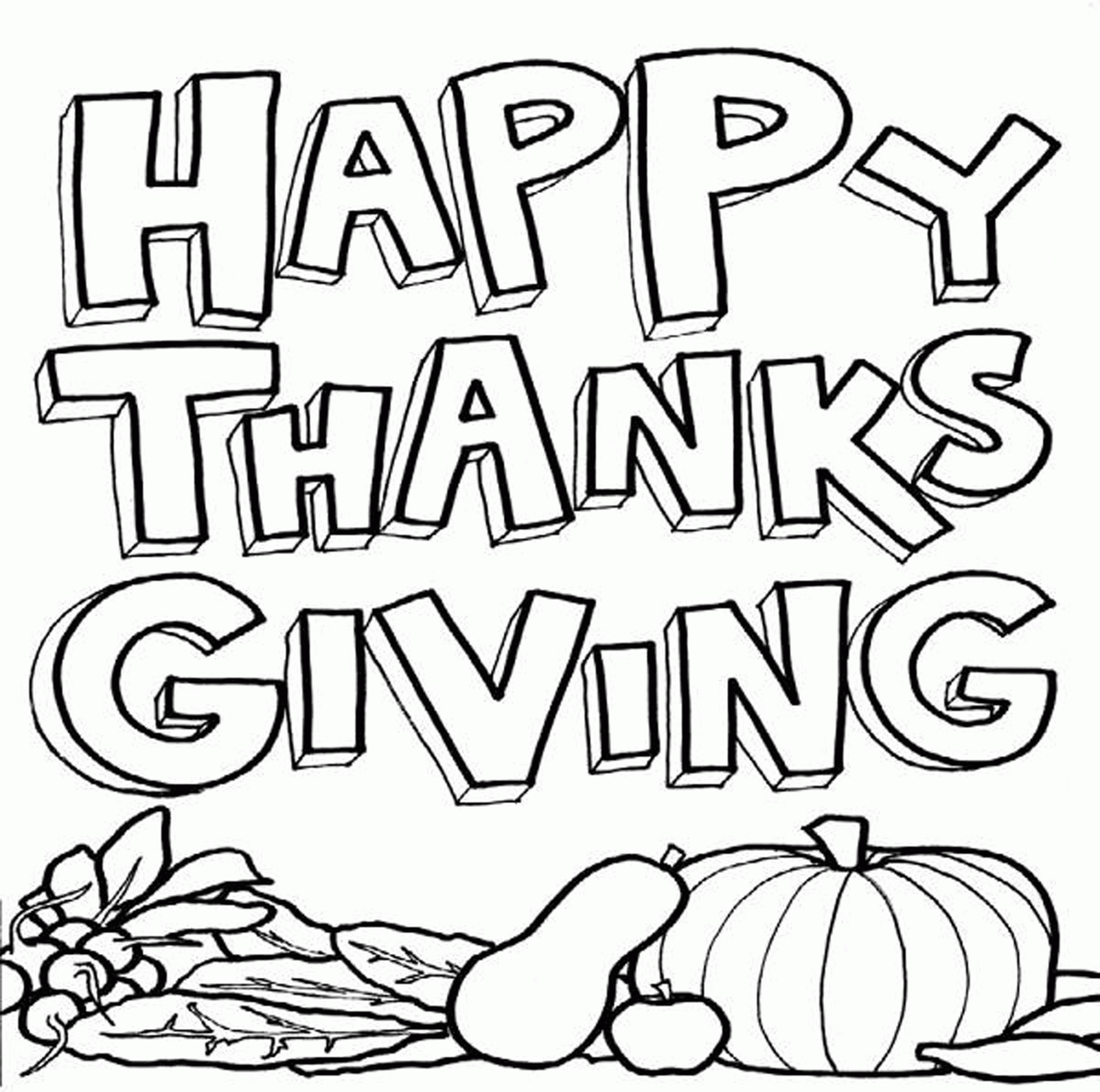 Cute Thanksgiving Coloring Pages