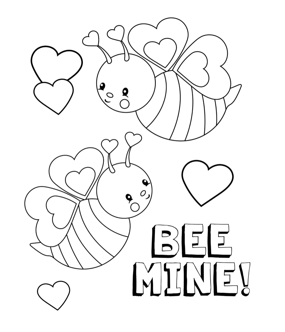 Cute Valentine S Day Coloring Pages For Kids Crazy Little Projects