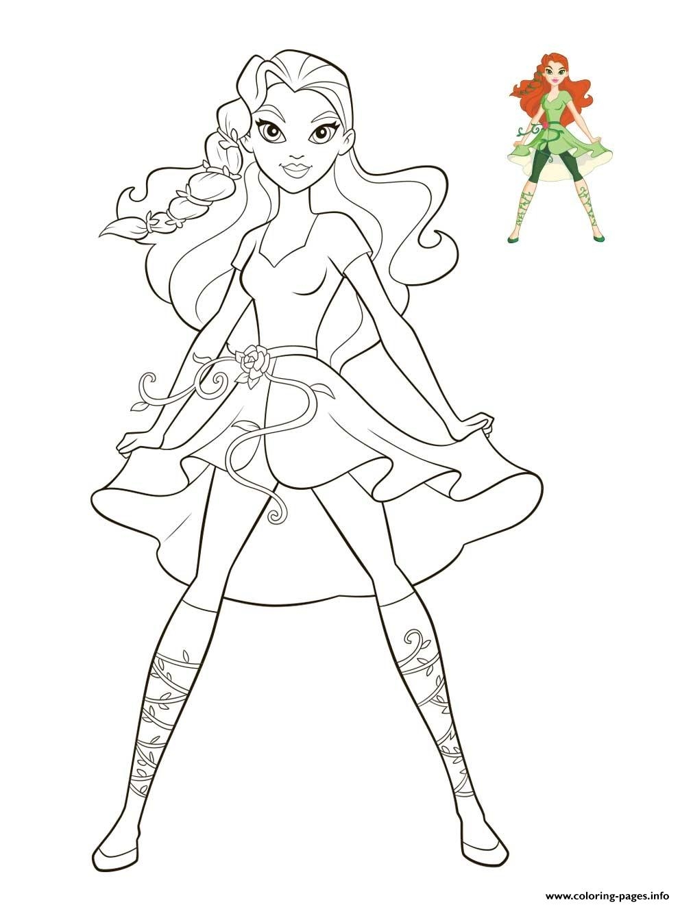 Dc Super Hero Girls 2019 Free Colouring Pages
