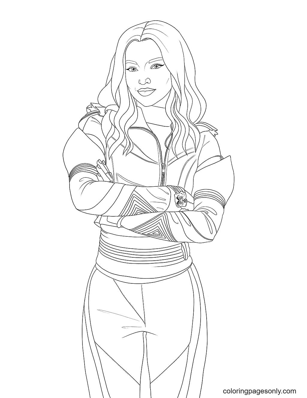 Descendants 2 Coloring Pages Mal And Evie Disney Descendants Coloring Images And Photos Finder