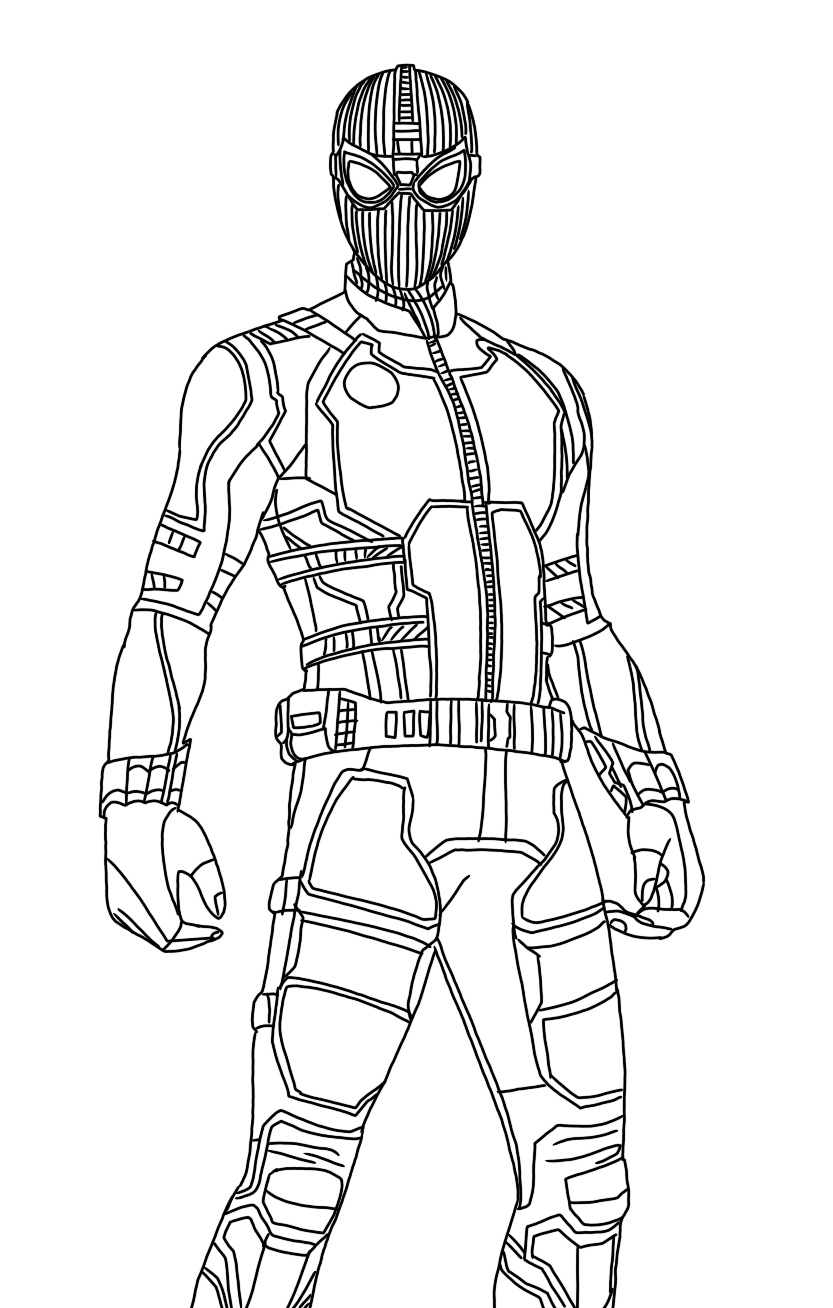 Dibujo Para Colorear Miles Morales