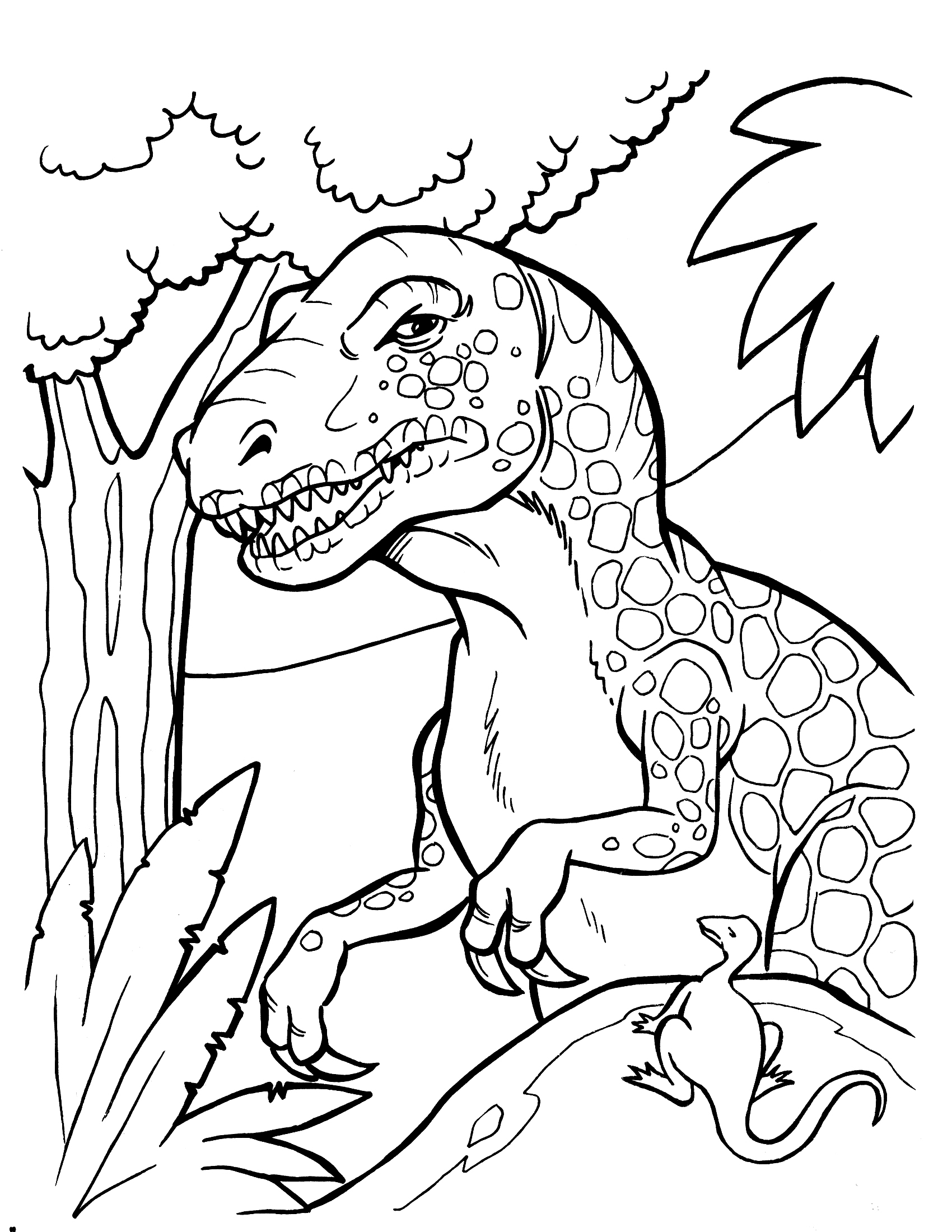 Dinosaurs Printables Color Pages