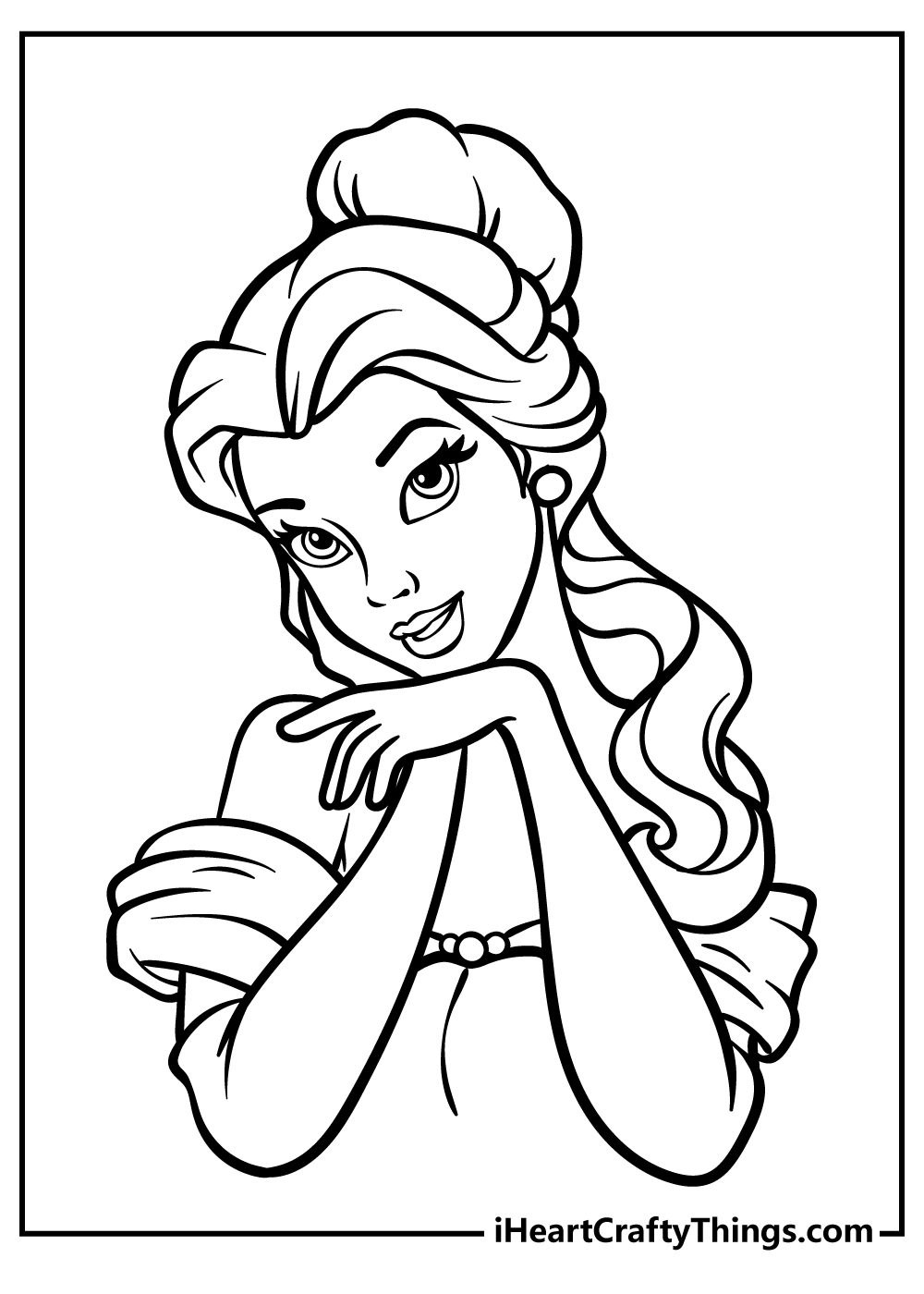 Disney Princesses Coloring Pages Belle