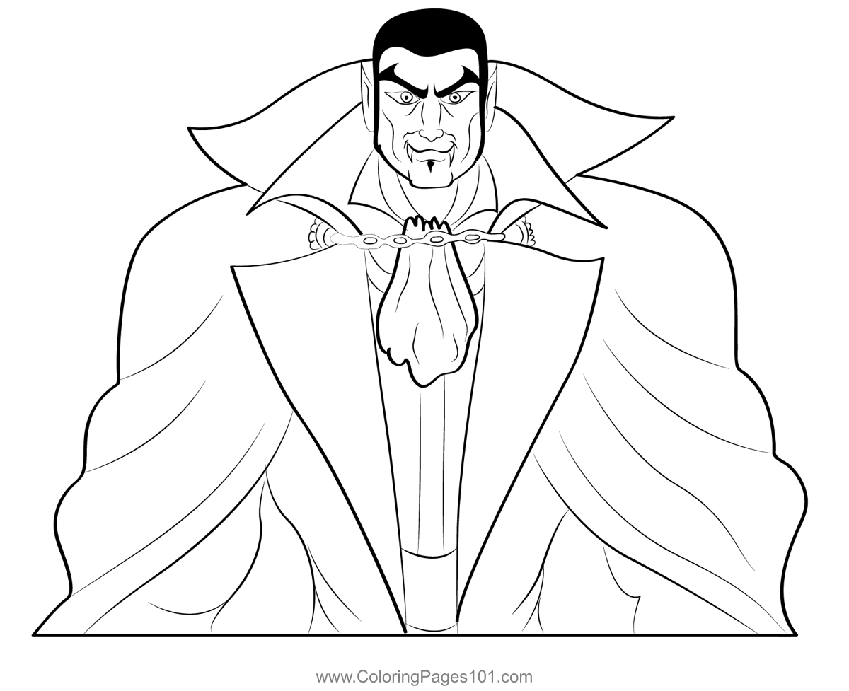 Dracula 7 Coloring Page For Kids Free Draculas Printable Coloring Pages Online For Kids