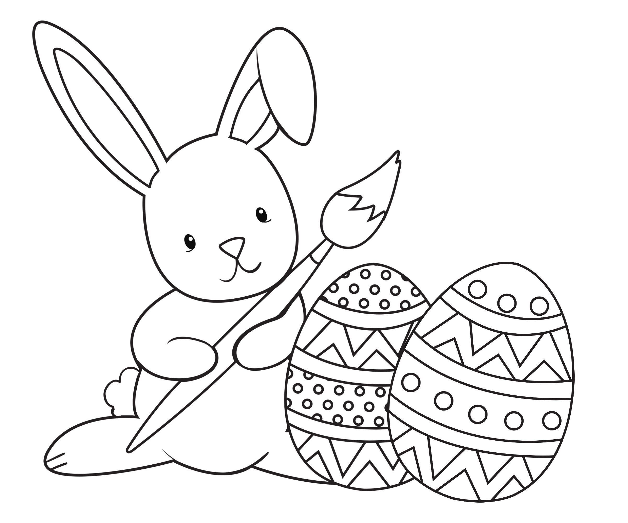 Easter Coloring Pages For Kids Crazy Little Projects