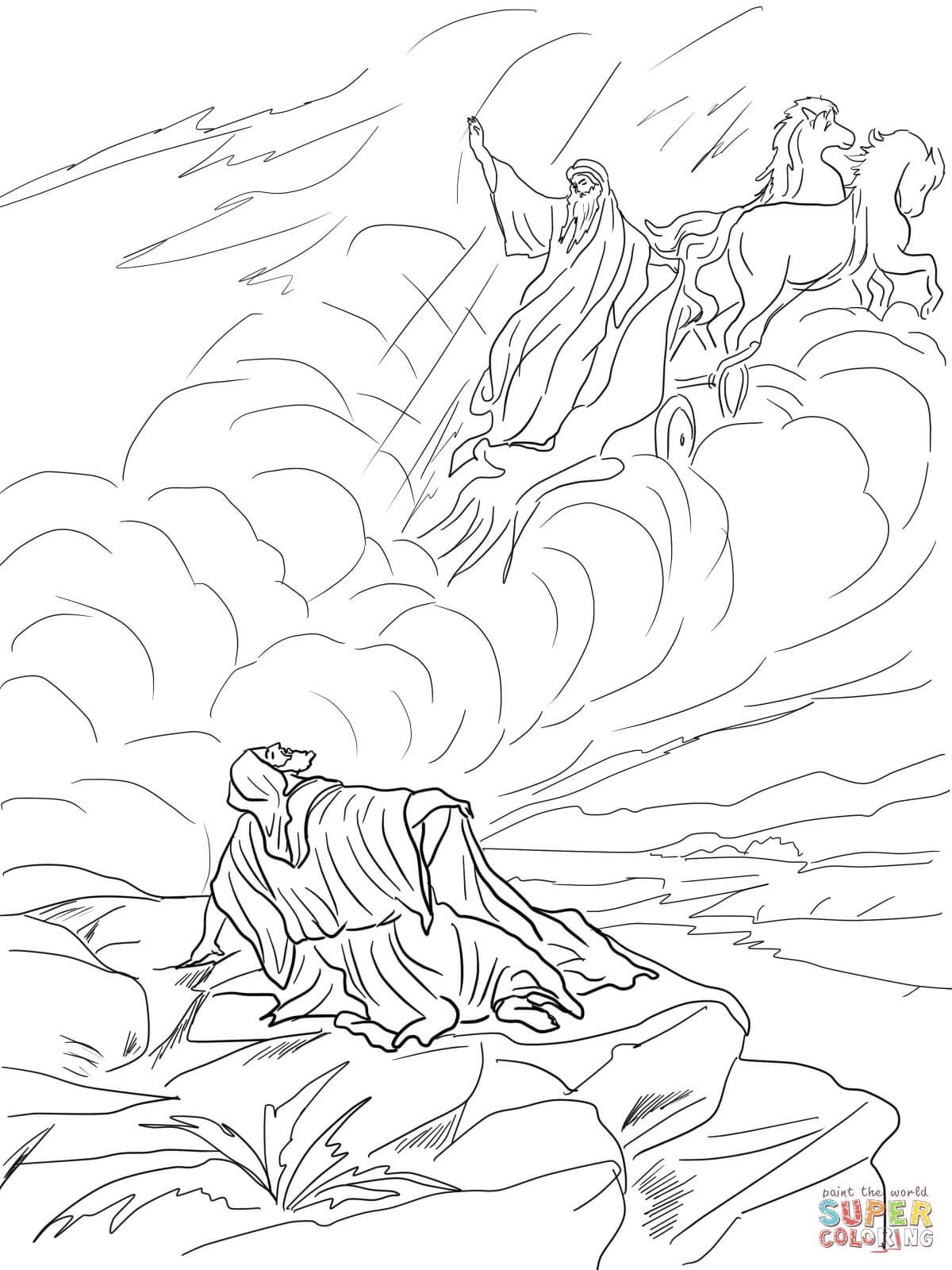Elijah Chariot Of Fire Coloring Page Images And Photos Finder