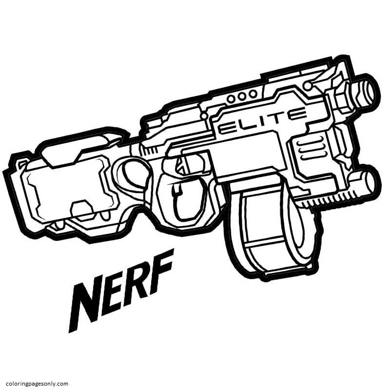 Nerf Coloring Pages Printable