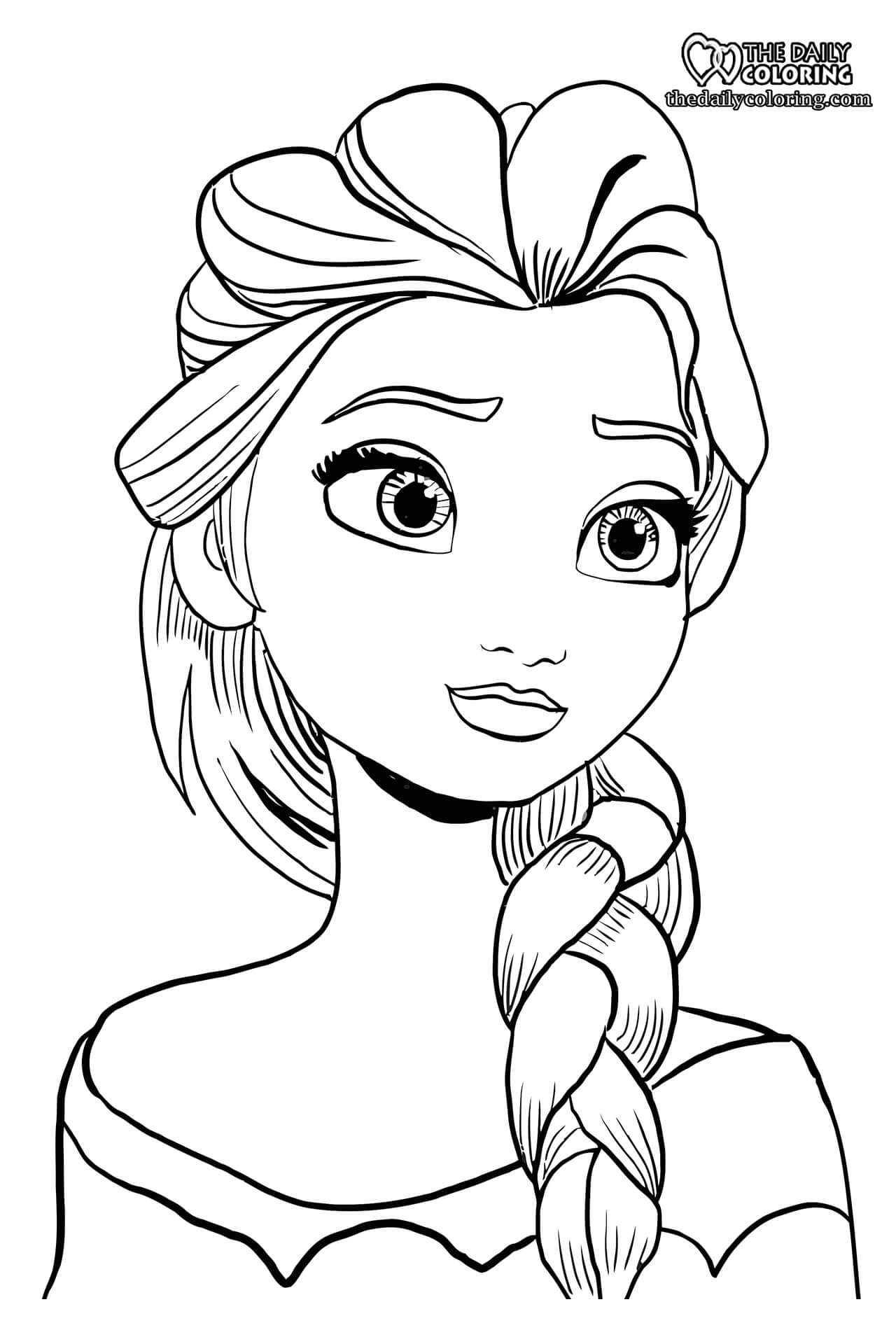 Elsa And Anna Coloring Pages 9 Pages The Daily Coloring