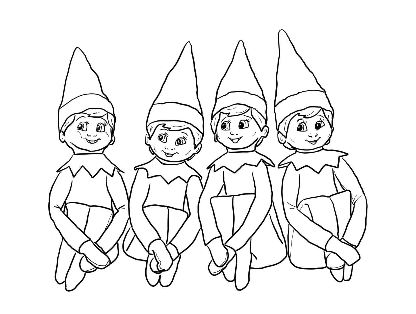 Elf Coloring Page