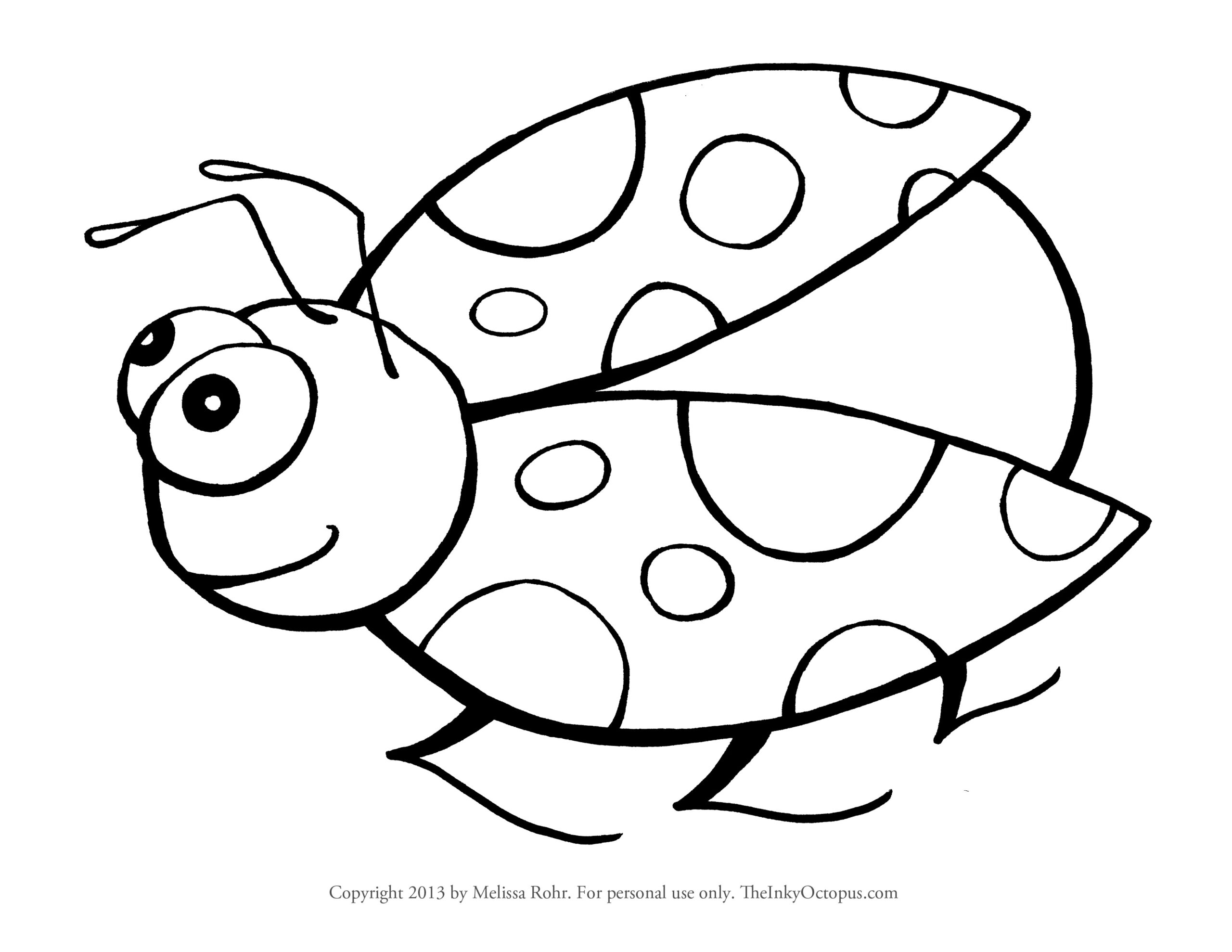 Lady Bug Coloring Page