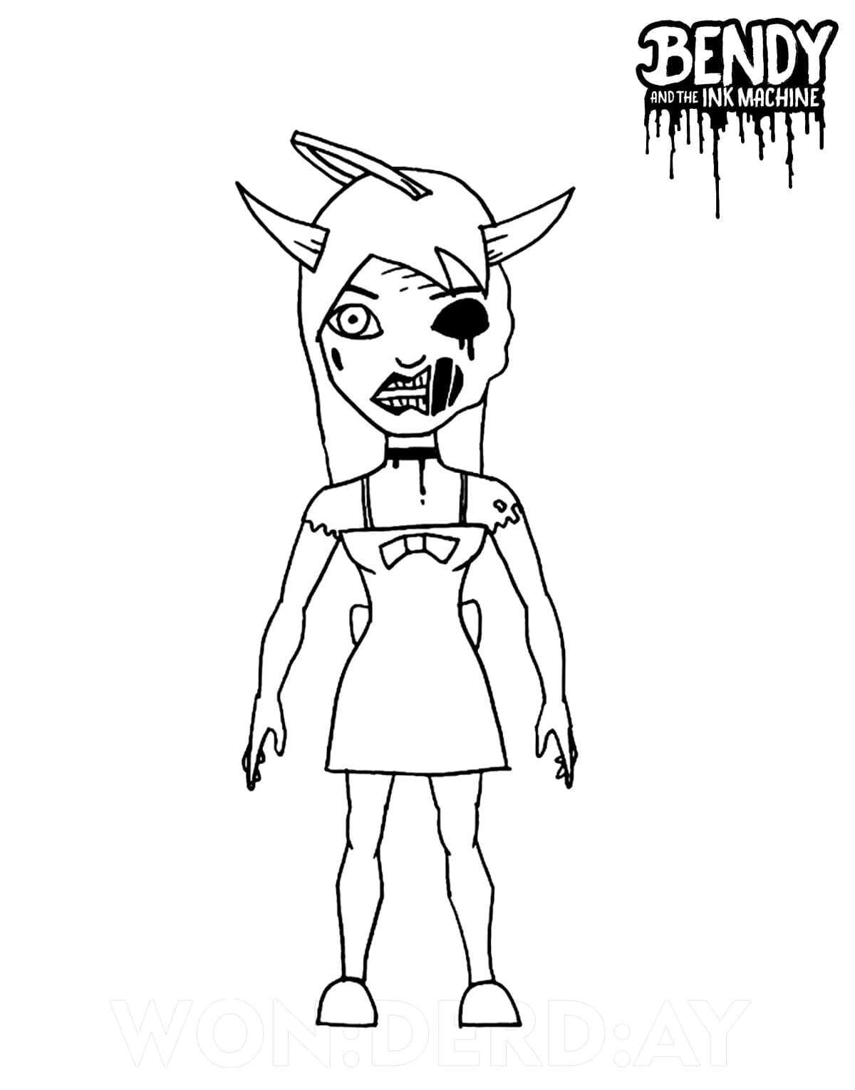 Ink Demon Coloring Pages