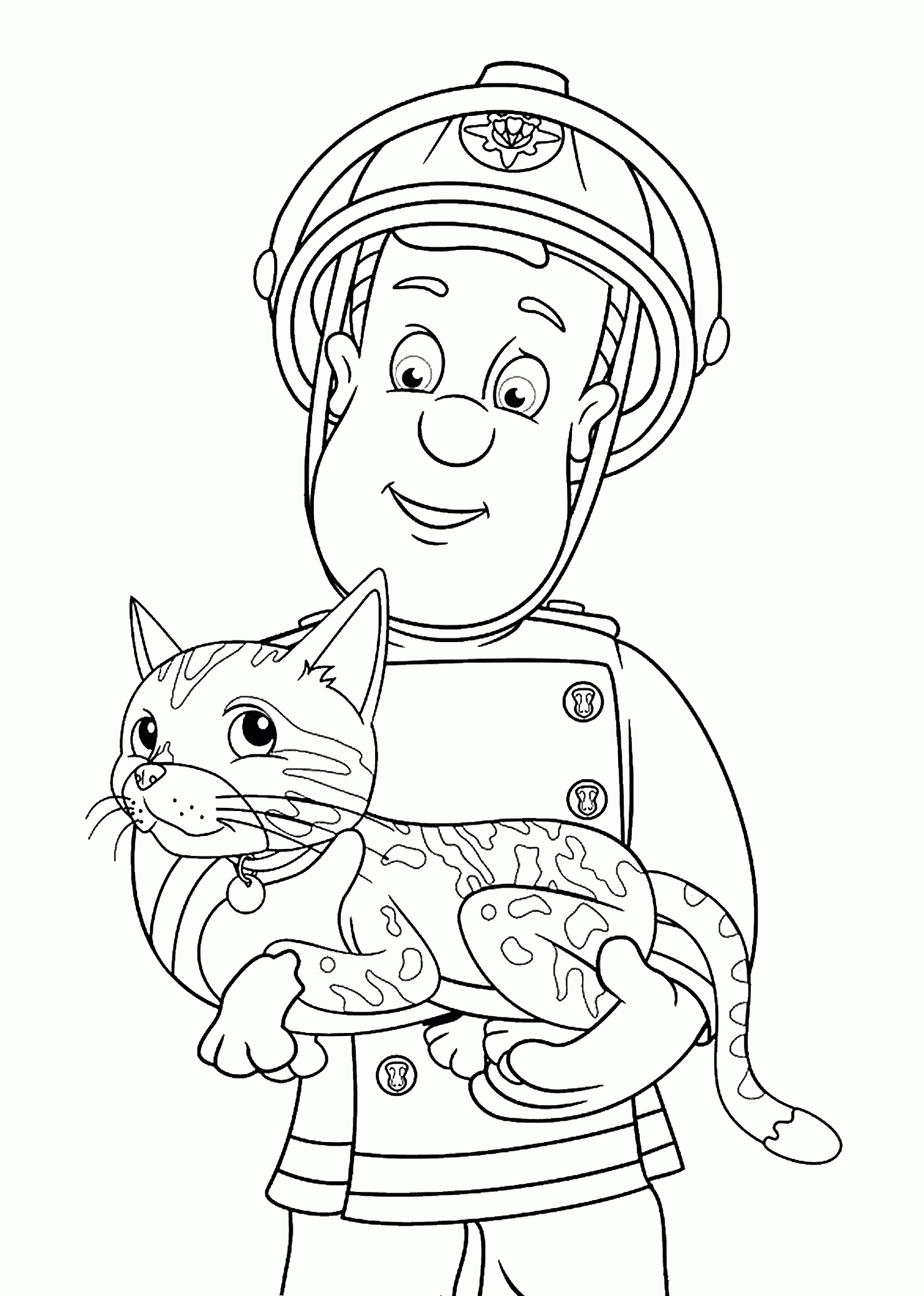 Fireman Sam Coloring Pages For Kids Printable Free Coloring Pages Fireman Sam Fireman