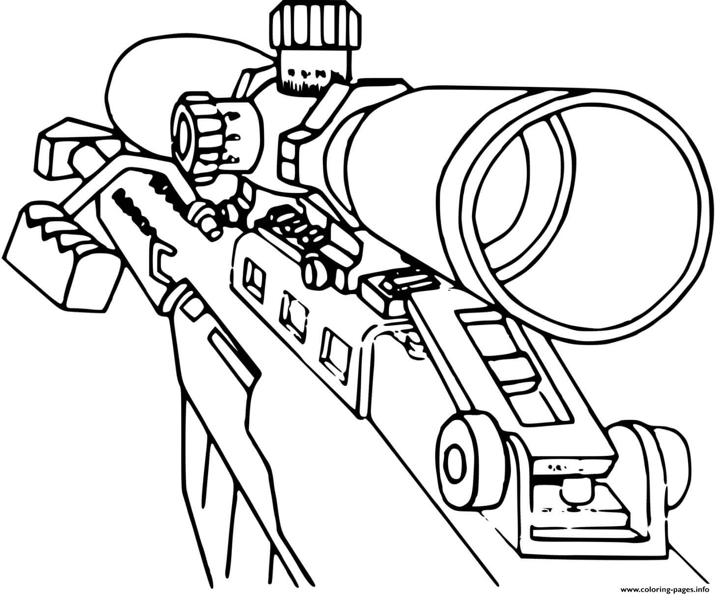 Fortnite Sniper Coloring Pages Printable