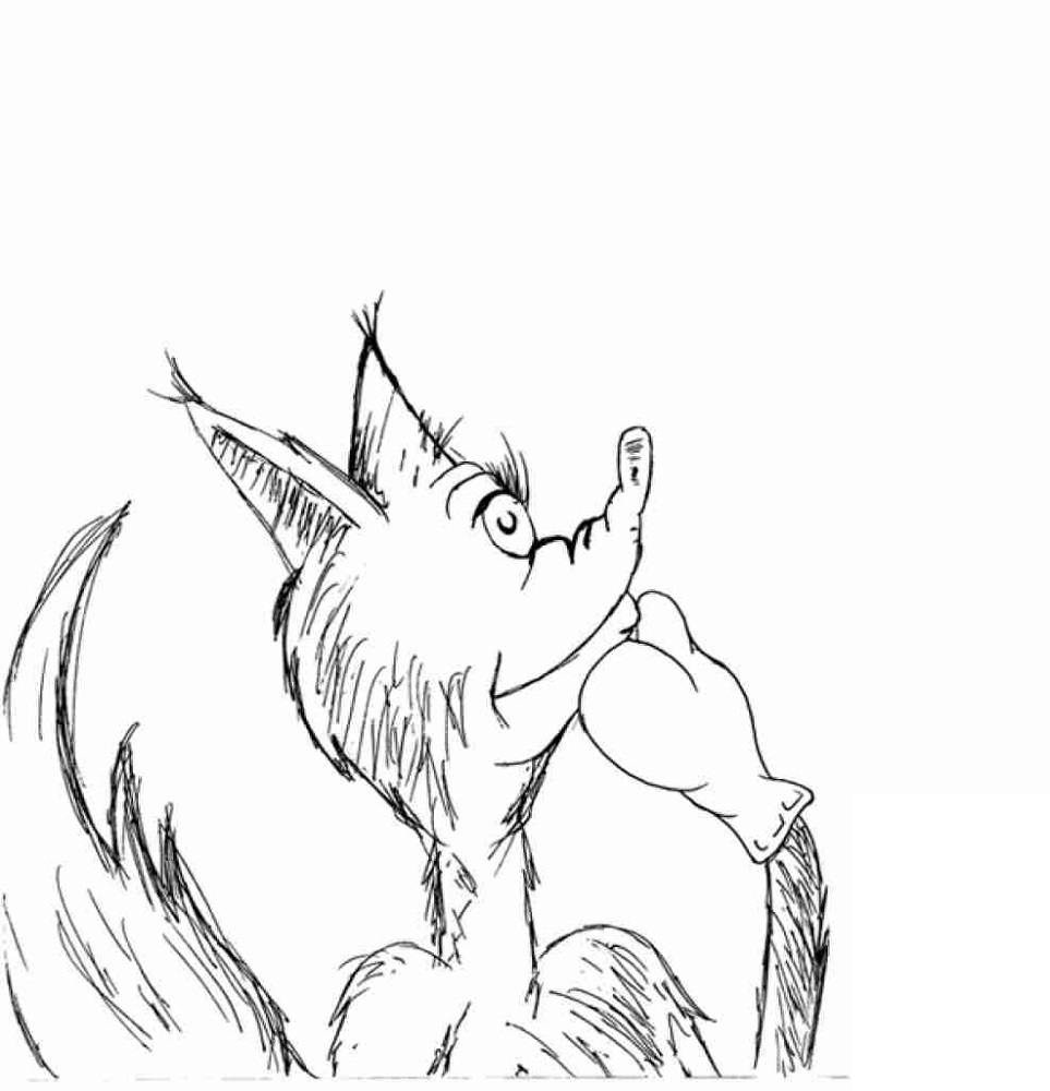 Fox In Socks Coloring Page Educative Printable