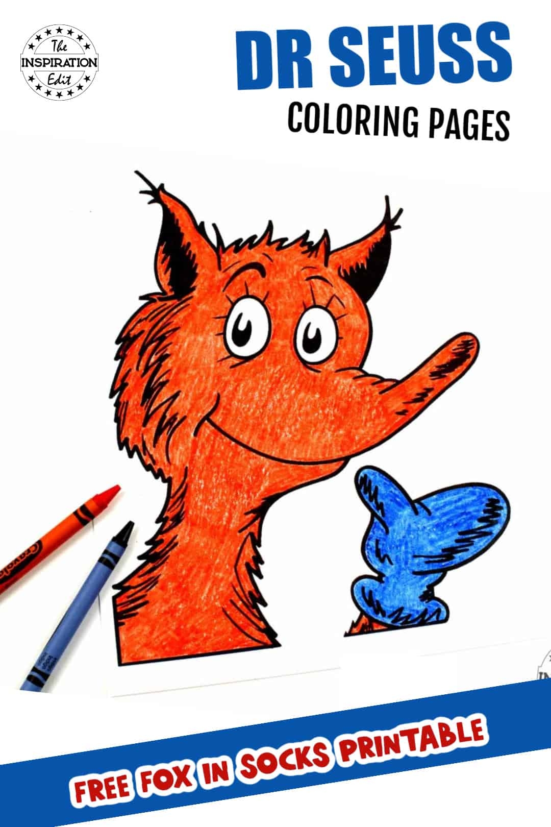 Fox In Socks Coloring Page