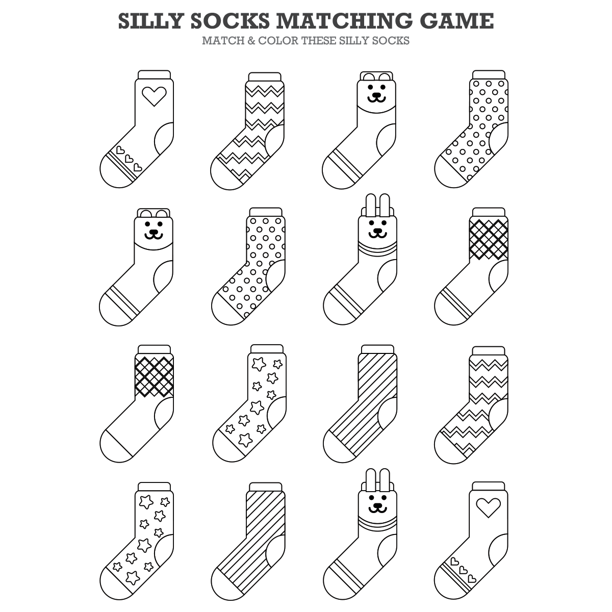Fox In Sox Coloring Pages