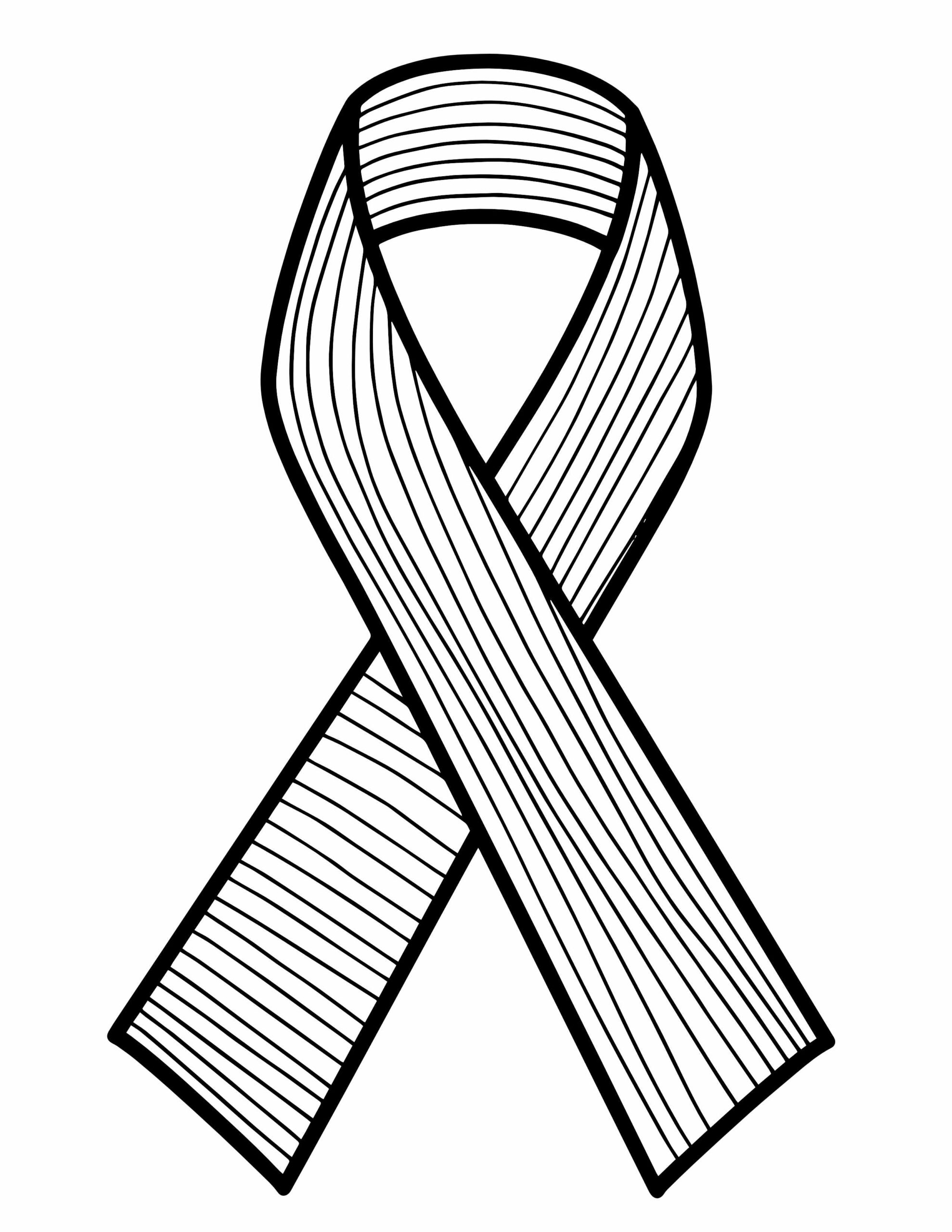 Awareness Ribbon Coloring Pages Printable