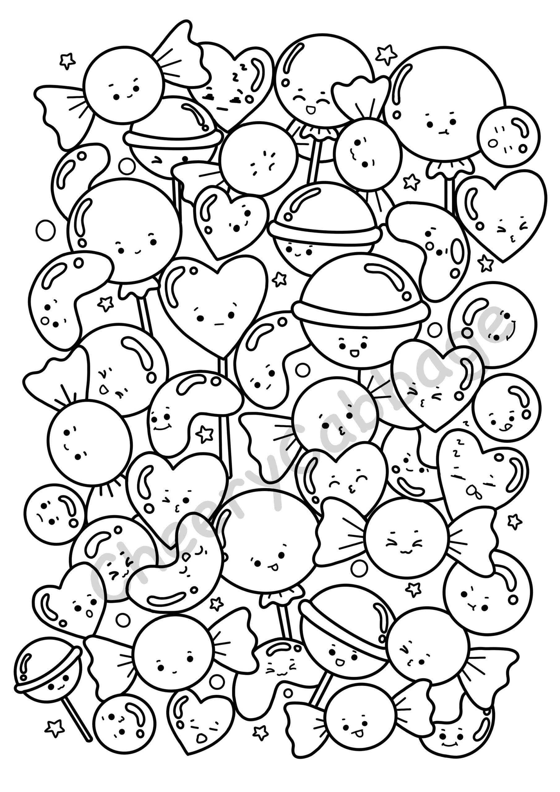 Free Candy Coloring Pages Coloring Pages