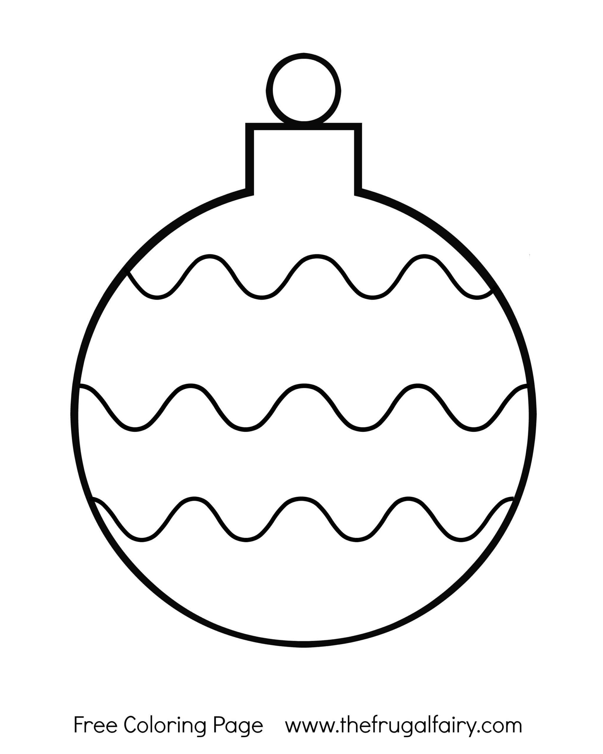 Christmas Ornament Coloring Page