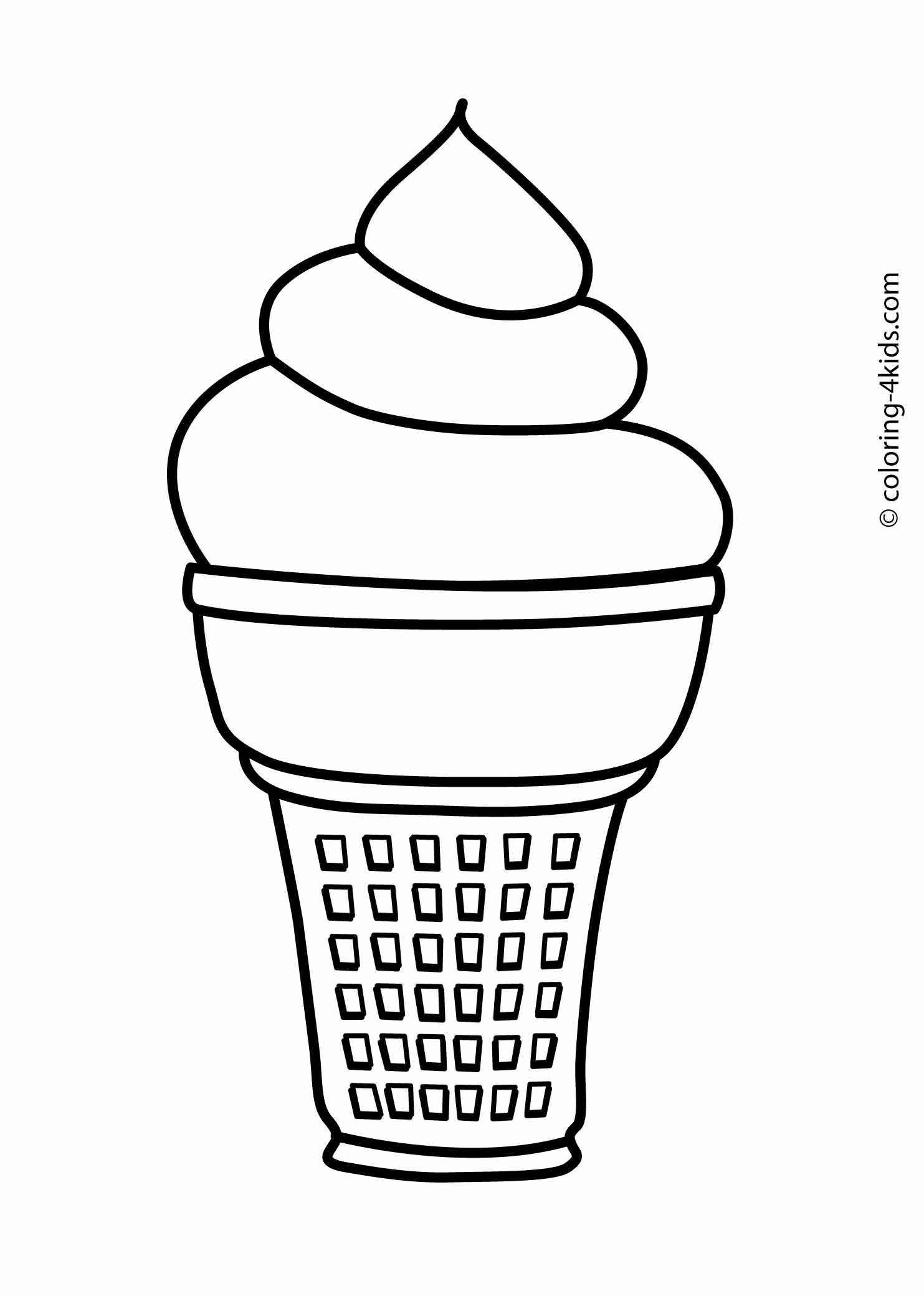 Free Coloring Pages Of Ice Cream Cones Coloring Pages