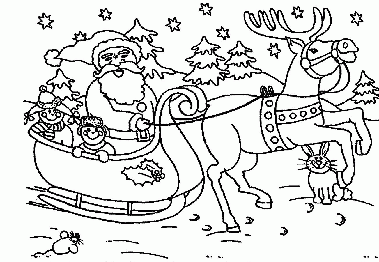 Free Coloring Pages Santa Claus Coloring Home